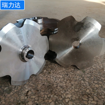 Stainless steel sprocket gear customized No. 45 steel industrial sprocket 4 minutes 6 minutes 5 teeth 7 teeth 12 teeth mechanical transmission sprocket