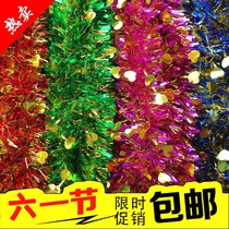 Wedding furnishings colored strips hair birthday decoration June 1 festival ribbon decoration Christmas party