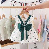 Female baby summer clothes children's 2022 new baby summer skirt little girl princess dress foreign style girl dress