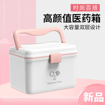 Family packed childrens box First aid bag Full set of medicine storage box Small emergency large medical medicine box