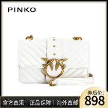 Hong Kong pinko swallow bag 21 spring and summer new twill sheepskin gold buckle bird chain Womens bag