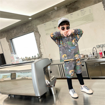 Boy suit Spring and autumn 2021 new Korean version of the childrens online red childrens one-year-old half ocean weathers and two sets of damp