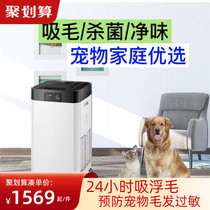 Pet Home Secondhand Smoke Moxibustion Smoking Cat Removing Hair Smell Sucking Floating Hair Allergy Disinfection Machine Air Purifier