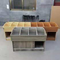 Supermarket Rice Bucket Rice Bucket Rice Cabinet Assembled Eight-grid Rice Warehouse Rice Noodles Grain Cabinet Dried Fruit Bulk with Cover