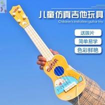 Childrens small guitar toy ukulele beginner one-year-old baby can play simulation instrument piano boys and girls