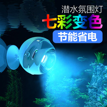 Fish tank lights brighten led lights Waterproof small clip lights Super bright diving lights Decorative lights Colorful spotlights Lighting lights