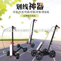 Site drawing artifact cement ground underground parking lot painter linear workshop area division marking tool