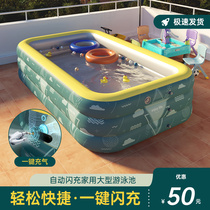 Swimming pool Household adult indoor children outdoor inflatable large height folding super large adult paddling pool