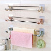 Non-perforated towel rack Toilet shelf Stainless steel thickened shelf Bathroom toilet toilet towel bar