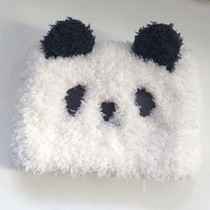 Daily single GP style popular warm heart soft cute panda face wash hair belt mask postpartum month windproof hair hoop