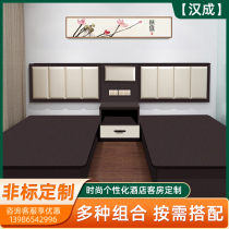 Proud Guest House Furniture Bed Punctuation Complete Business Quick Hotel Furniture Bed Customised Warp Q-Type Hotel Style