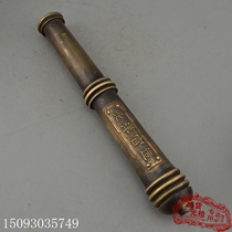 Xiaotang^Bronze crafts Retro copper gun Beiyang Army ship gun small hand gun Town house God gun Antique collection decoration