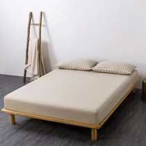 New Japanese style no-print washed cotton bed Ogasawara with a good quality student single double folk cotton bed linen bed