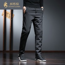 Down pants autumn and winter New slim slacks loose and velvet thickened sports warm pants cotton pants ZW0926