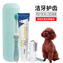 Dog toothbrush Toothpaste Edible set Pet Teddy Bear Puppy tooth cleaning Anti-bad breath supplies Cat toothbrush