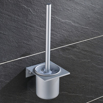 New thickened non-perforated space aluminum toilet brush tray toilet cup holder toilet rack