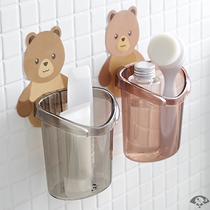 Creative bathroom shelf wall-mounted toilet wall-mounted toothpaste rack toothbrush comb toiletries storage rack