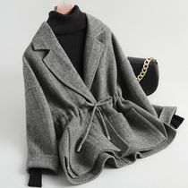 Anti-season winter wool coat female short Korean version of wool loose small man coat female