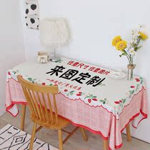 To customize tablecloth DIY coffee table table mat logo hotel tablecloth star anime girl heart dormitory table cover cloth