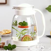 Cold water pot Large capacity glass high temperature resistant cold water cup Teapot set Juice pot Explosion-proof cold water pot Summer household