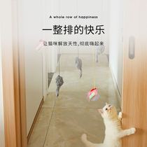 Style Bounce Small Rat Cat Toy Clip Door Teasing Cat With Cats Bite CAT Self-Hi to Tease Cat Gods Supplies