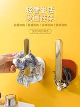 Hair hoop storage artifact hanging wall hair accessories head rope childrens large intestine hair hoop hook wall hanging storage shelf for hairpin