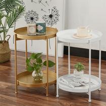 Iron Art Balcony Small Household Type Bedside Roundtable Tea Table a Daifa Nordic sofa edge a few simple tables Wholesale
