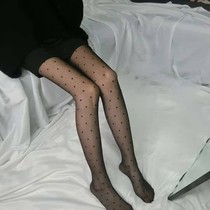Yang Mis same stockings wave spots trousers one female thin long legs thin versatile bottom wearing students summer and autumn