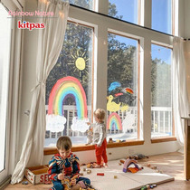 Kitpas Japan Washable water-soluble crayon brush Baby children doodle Toddler oil painting stick Glass can be painted