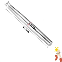 304 stainless steel rolling pin household size dumpling skin kitchen noodles non solid wood rolling stick baking cake