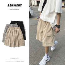  Tooling shorts mens summer loose personality trend brand all-match five-point pants ins Hong Kong trend handsome summer pants