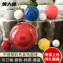  Boutique stainless steel round ball Christmas ball ceiling decoration ball Stainless steel color ball window Christmas shop decoration
