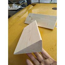 Road custom-made car block wooden stairs fixed solid wood parking space non-slip threshold solid wood sloping mat