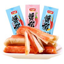Crab sticks ready-to-eat hand-torn crab Willow seafood snacks office casual crab sticks 10 30 snacks
