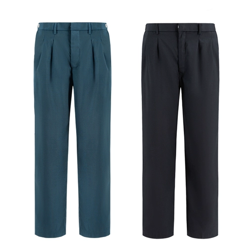 Летние тонкие зеленые штаны, синяя школьная униформа, летняя одежда, эластичная талия