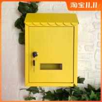 GY European courtyard villa household wall wall mailbox mailbox outdoor rain wall hanging mail bar opinion