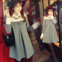 Pregnant women autumn suit fashion 2021 new maternity dress spring and autumn pregnant women dress Net red two-piece set
