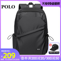 Polo Double Shoulder Bag Mens Large Capacity Nylon Business Travel Bag Fashion Trends School Bag Casual 15 Inch Computer Backpack