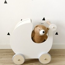 gb good baby toddler trolley baby shopping cart anti-o-leg rollover learning walking wooden toys