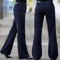 Horn pants autumn winter new Korean version large-footed pants male microtrumpeter straight siren pants Inren dancing pants with velvety pants