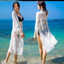 Swimsuit female summer seaside shawl sunscreen large size outer gauze fairy beach female summer can enter the water 2021 New