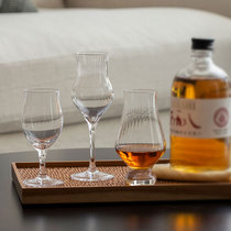 Japanese-style whiskey Cup tasting cup handmade Oriental vertical pattern smell Cup wine tasting glass Nordic ins Wind