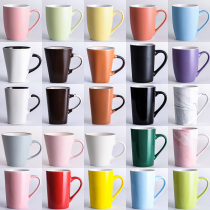 Creative ins style Nordic solid color simple matte mug cup ceramic cup custom logo water cup customized advertisement