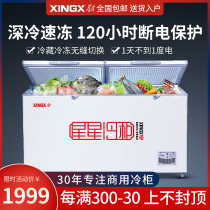 Star freezer freezer commercial large-capacity supermarket horizontal dual-purpose single-temperature freezer refrigerated and fresh-keeping refrigerator