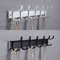 Space Aluminum Hook Powerful Viscose Free Stiletto Stick Hook Wall Door Rear Hook Hanger Wall-mounted Hanger Wall-mounted Hood Hook