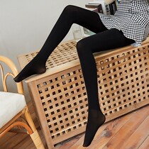 1800D Autumn Winter Stress Pants Woman Meat Color Silk Socks Spring Autumn Medium Thick Pressure Socks Light Leg God Instrumental Strong Press Underpants Socks