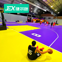 Nelson Basketball Field Glue Indoor Basketball Hall Sports Floor for Children Customized PVC Gelcon Pads