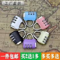 Password lock small cabinet lock suitcase backpack zip lock lock gym student dorm room door lock