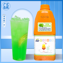 Deliyuan general-grade green apple juice 1 9L concentrated fruit-flavored beverage milk tea raw material commercial thick brewed pulp