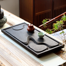 Household Wujinshi Stone tea tray simple modern light luxury handmade tea table Kung Fu Tea Sea natural whole piece